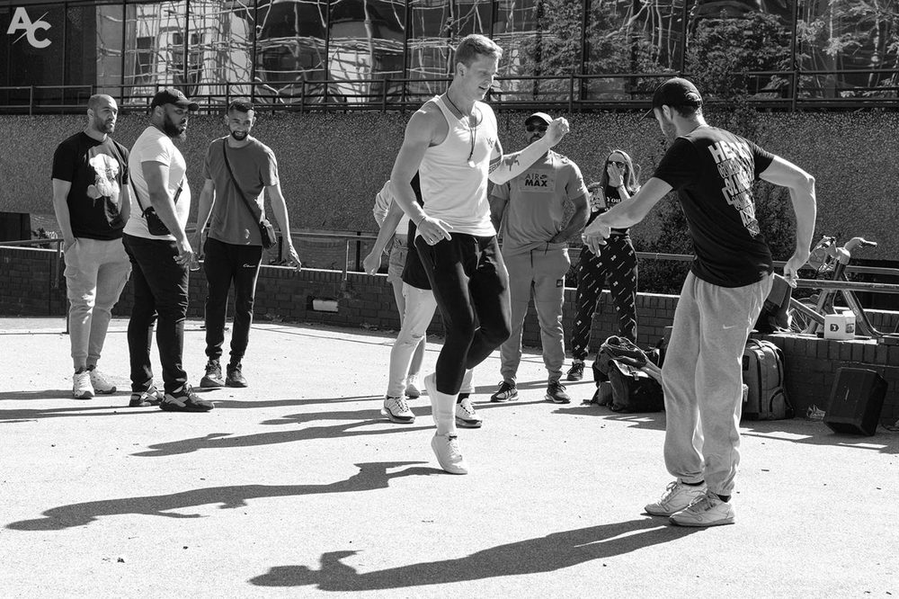 Southbank, mid-stride