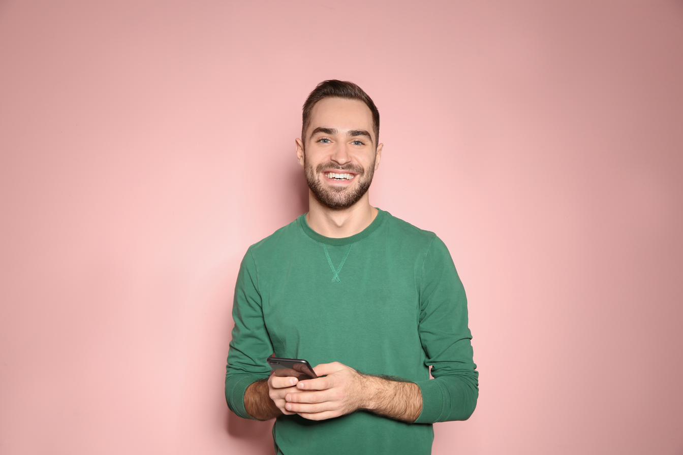Seb, the synthesised feeling-led buyer — a casual, considered shopper browsing on his phone