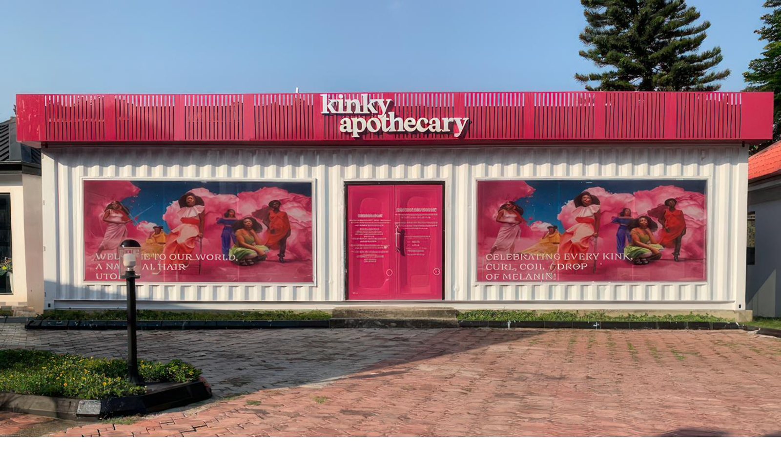 The Kinky Apothecary storefront in Lagos