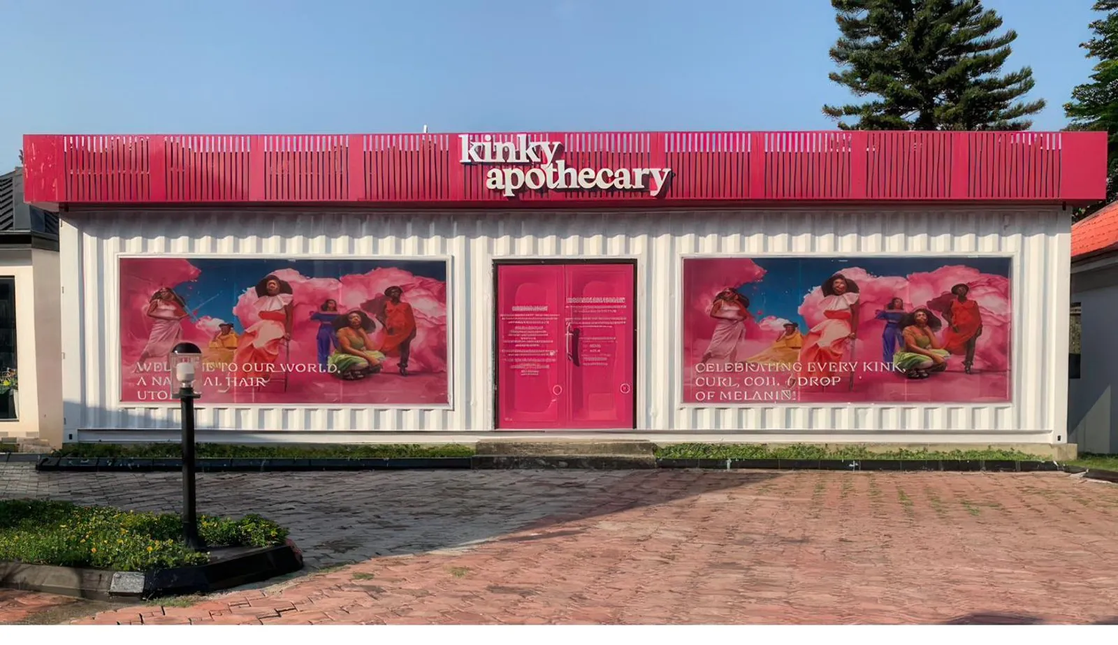 The Kinky Apothecary storefront in Lagos