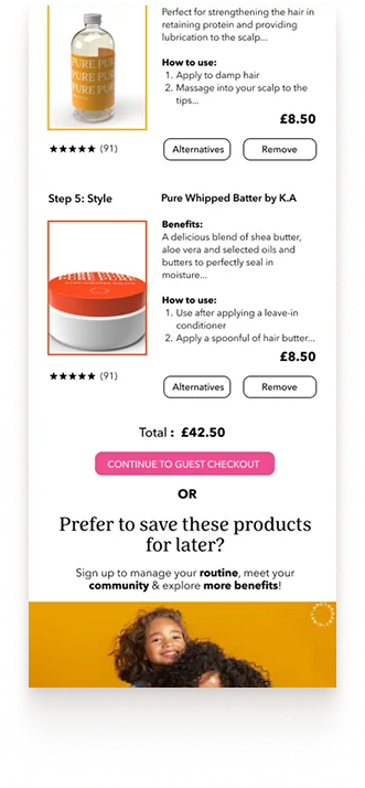 One-click checkout
