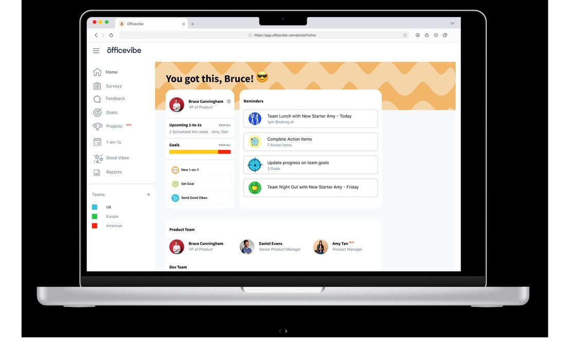 Home navigation before: Projects sitting low in the sidebar, easy to miss